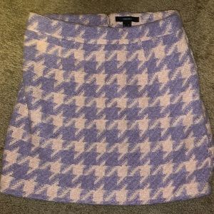 purple houndstooth skirt